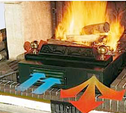 Récupérateur de chaleur à air pour cheminée ouverte
